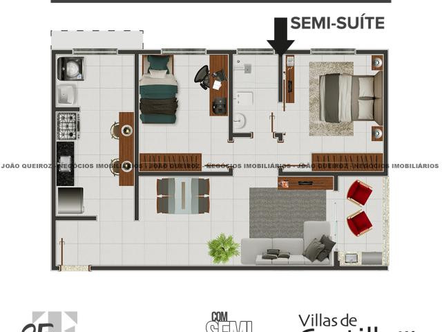 TECOL - Villas de Castilhas III - Imóvel na Planta - Foto 7 de 9