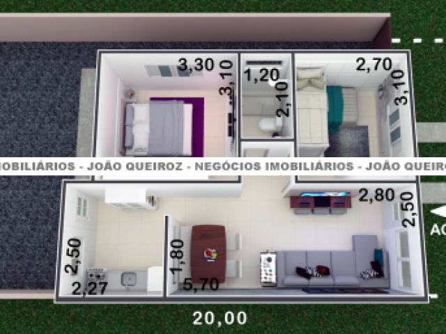 CONDOMÍNIO - CASAS NA PLANTA - VILA NASSER - CAMPO GRANDE MS - Foto 9 de 9